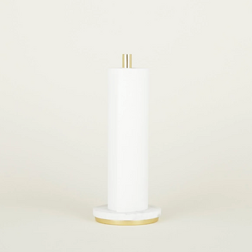 Simple Marble + Brass Paper Towel Holder