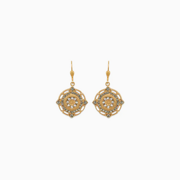 Bertie Earrings, Black Diamond