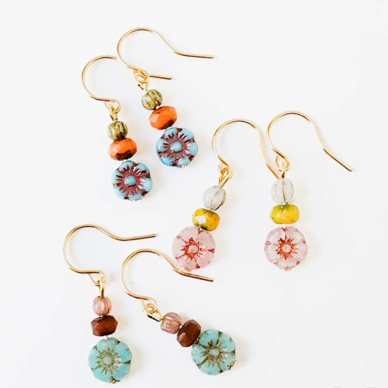 Charming Small Flower Earrings