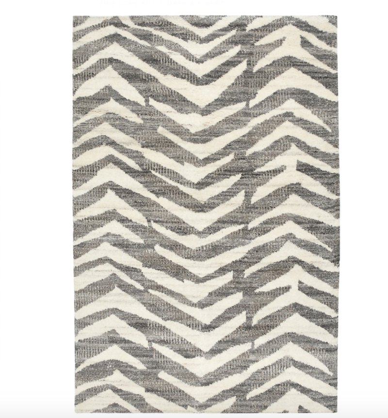 Farah Grey Hand Knotted Wool Rug