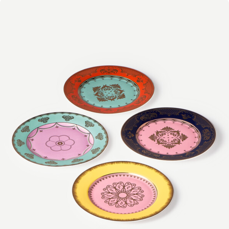 Grandpa Side Plate, Set of 4