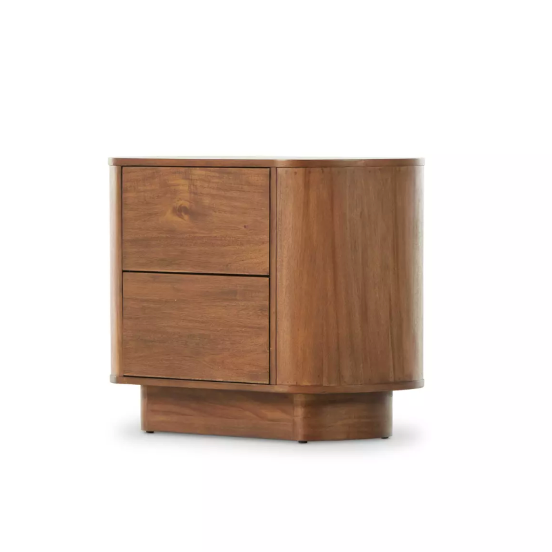 Paden Nightstand, Seasoned Brown Acacia