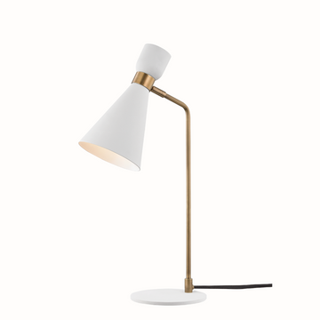 Willa Table Lamp, Aged Brass/Soft White