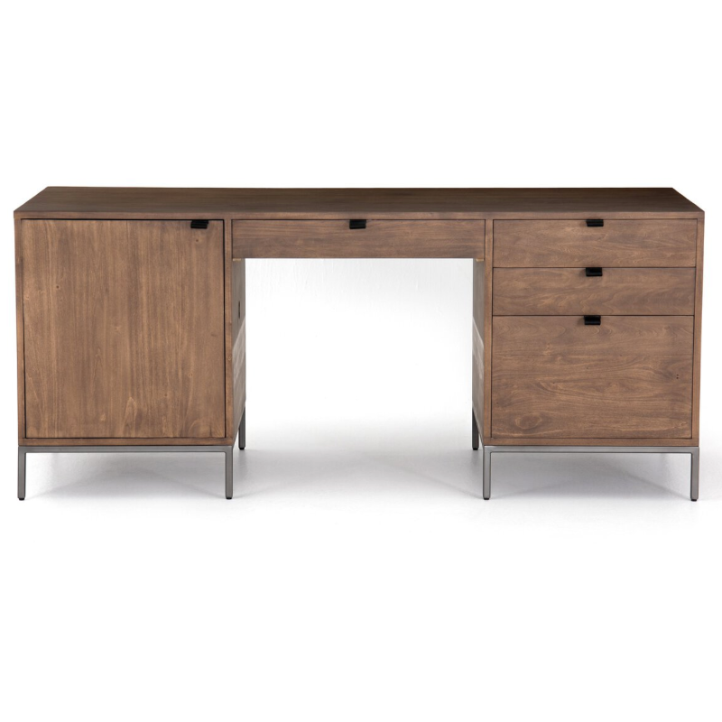 Trey Executive Desk, Auburn Poplar