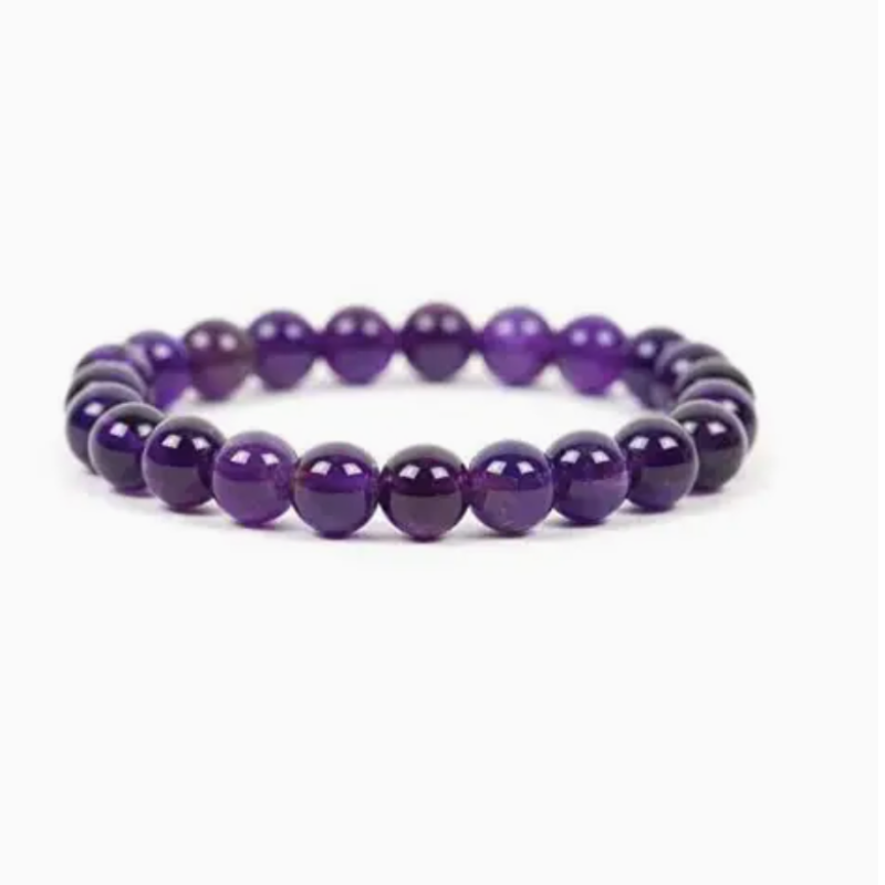 Crystal Bracelet, Amethyst Gemstone