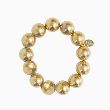 Gold Bead Stretch Bracelet