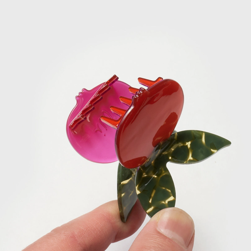 Red Pomegranate Fruit, Hair Claw