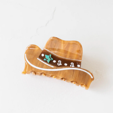 Eco Western Cowboy Hat Hair Claw Clip