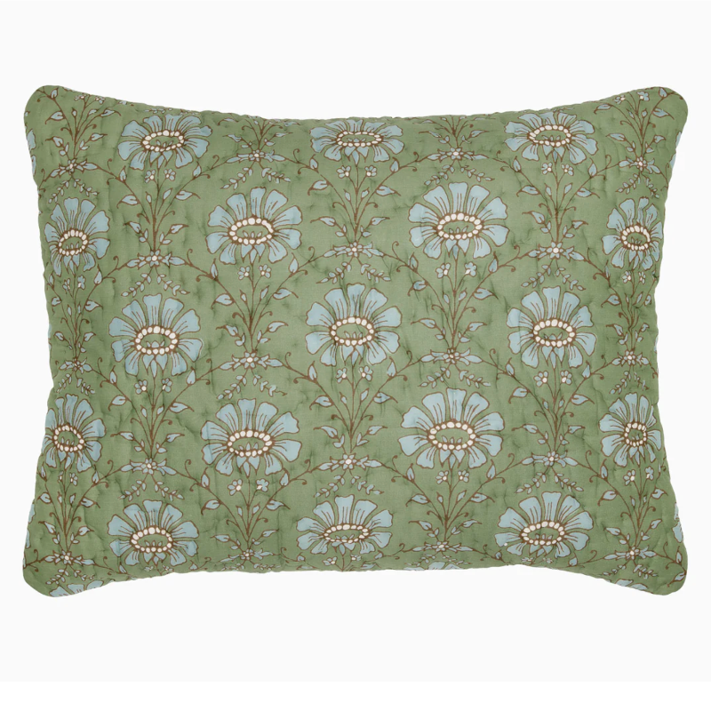 Jeeva Sage Quilted Sham, Standard