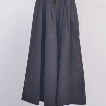 Wide-leg Culotte Style Pants, Black