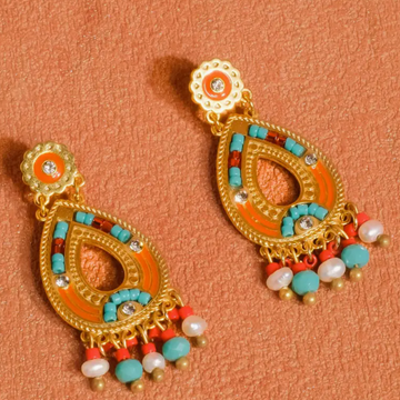 Hayward 18K Gold Boho Oval Earrings