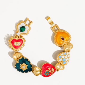 Elysian 18K Gold Boho Baroque Bracelet