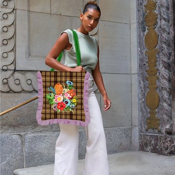 Couture Tartan Tote Bag, France