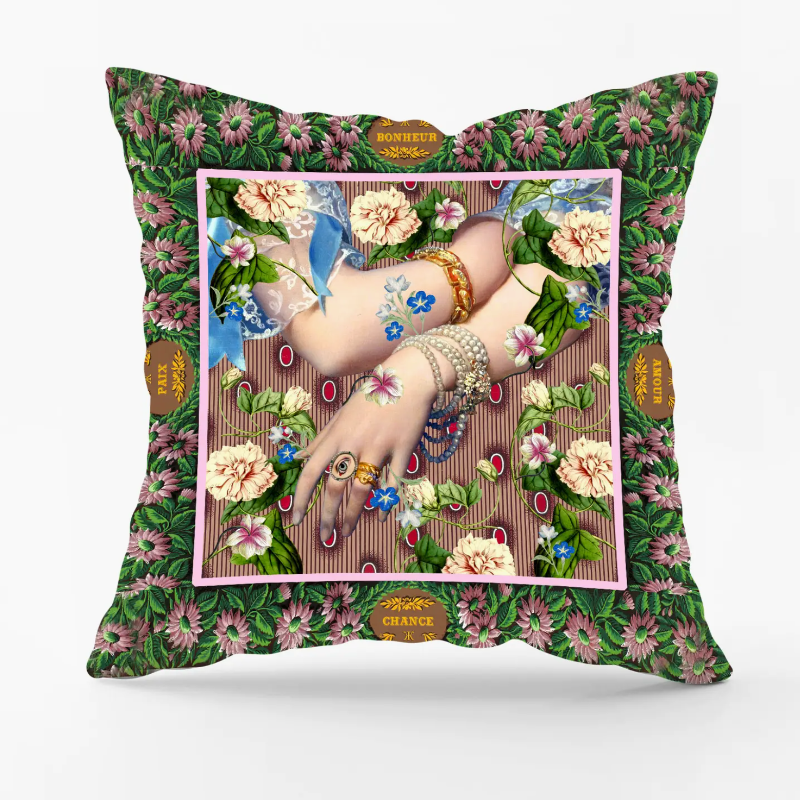 Luxury Hands Cushion, 15x15