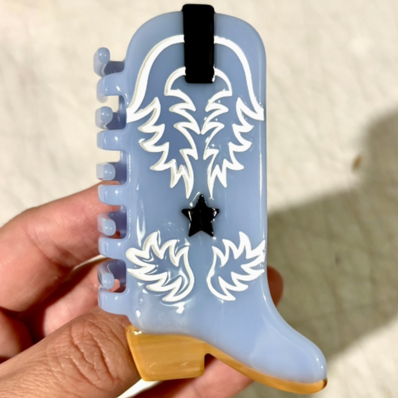 Eco Western Boots, Hair Claw Clip