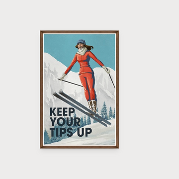 Keep Your Tips Up, Framed Art, 24x26
