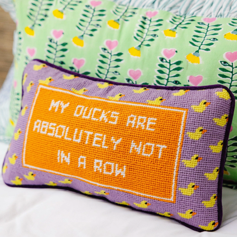 Ducks in a Row Pillow