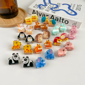 Animal Series Mini Claw Clip, 2/Set
