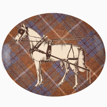 Equus Tweed Oval Tray
