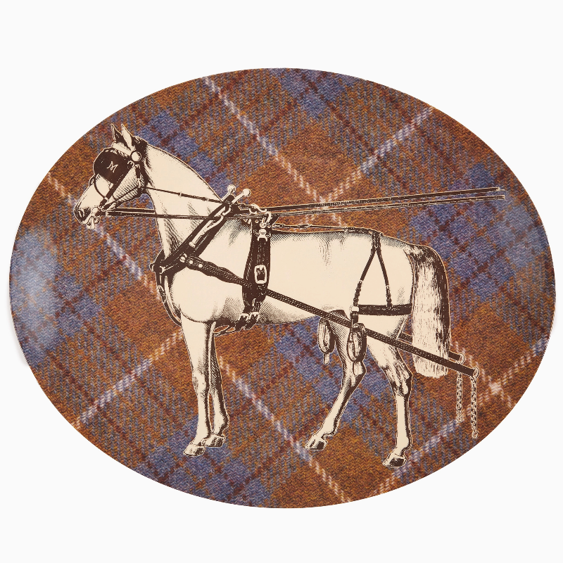 Equus Tweed Oval Tray