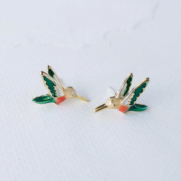 Mini Hummingbird Earrings