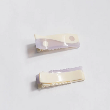 Lavender Purple Taro Alligator, Hair Clip