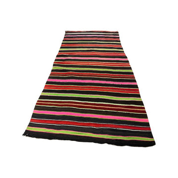 Bold Stripe Moroccan, Black, 6'5'x12'4