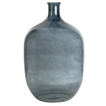 Glass Vase, Transparent Blue