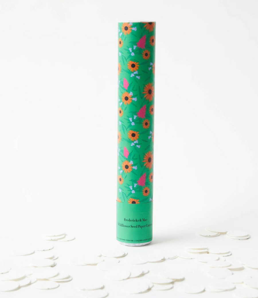wildflower seed confetti Wildflower Seed Paper Cannon – NEST AT HOME