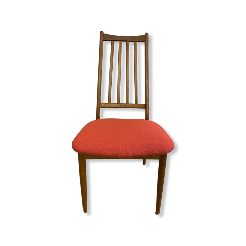 Danish Teak Restored Dining Chairs, Set of 6