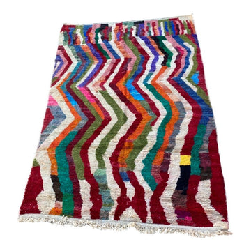 Hand Woven Multi-Color Moroccan, 9'x5'10