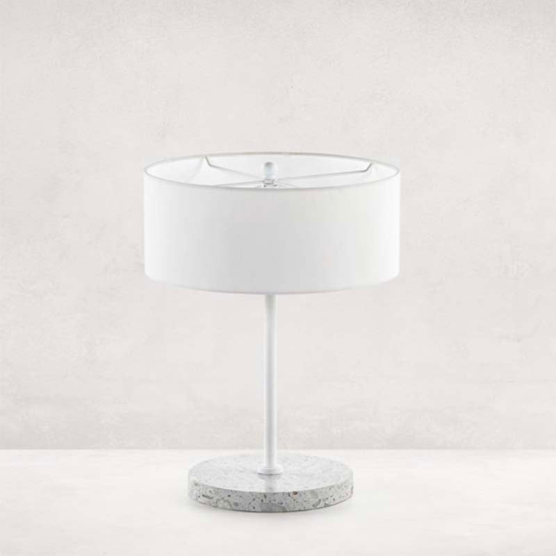 Noma Table Lamp, Polished White Terrazzo