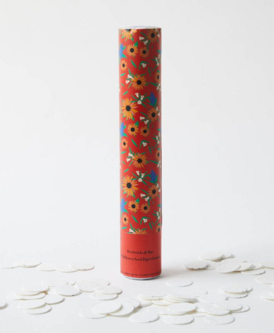 wildflower seed confetti Wildflower Seed Paper Cannon – NEST AT HOME