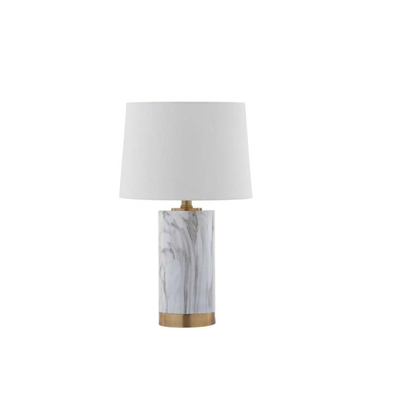 Clarabel Table Lamp, White Marble