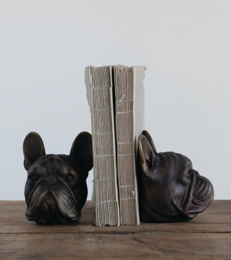Dog Head Bookends, Set of 2