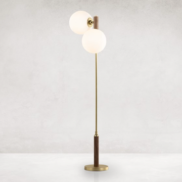 Colome Floor Lamp, Natural Walnut