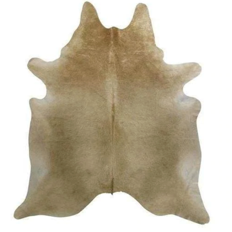 Cowhide, Beige Natural, Approx. 6x6