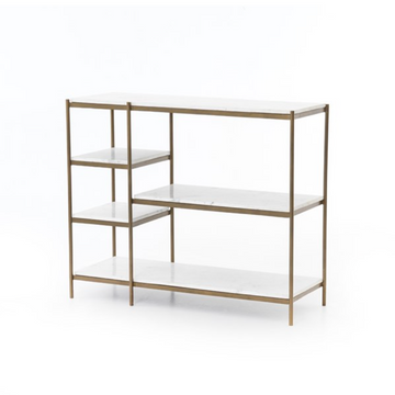 Lily Console, Antique Brass
