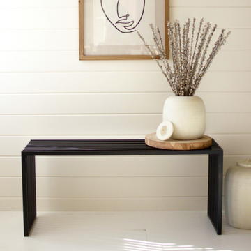 Black Metal Bench Console, 14