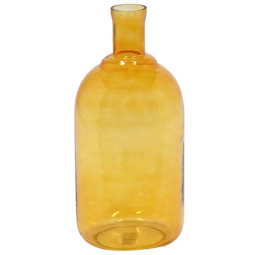 Tall Glass Vase, Yellow