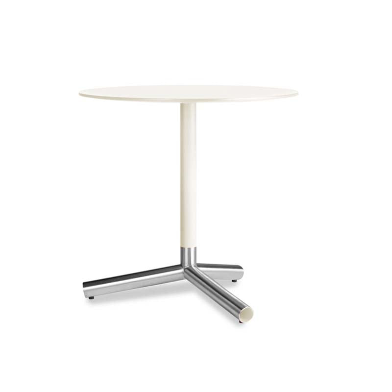 Blu Dot Sprout Side Table, Brushed Silver Base, Ivory